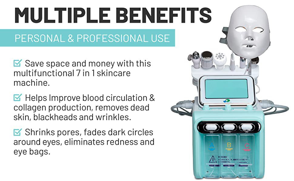 Welocity 7 in 1 Hydrafacial Machine with Video Training Hydra Facial