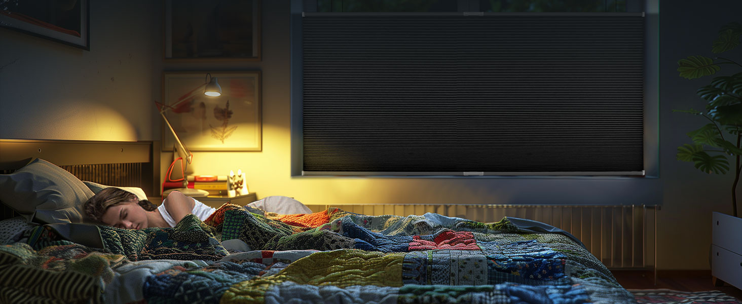 BERISSA Top Down Bottom Up Blackout Cellular Shades