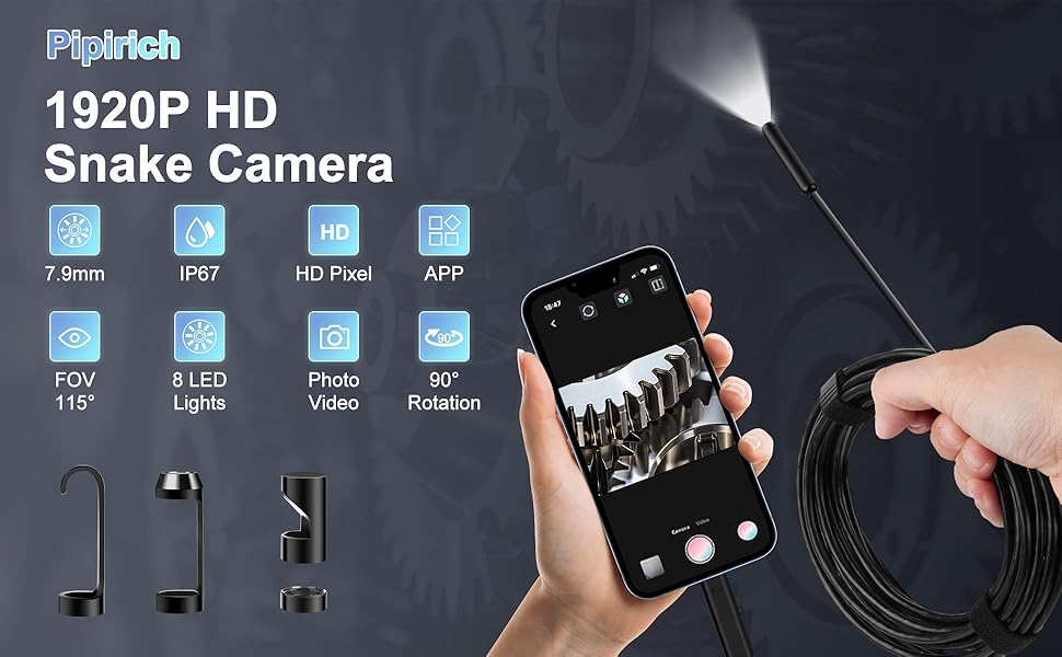 Endoscope Camera with Light