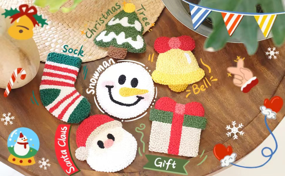 Christmas Embroidery Punch Needle Kit