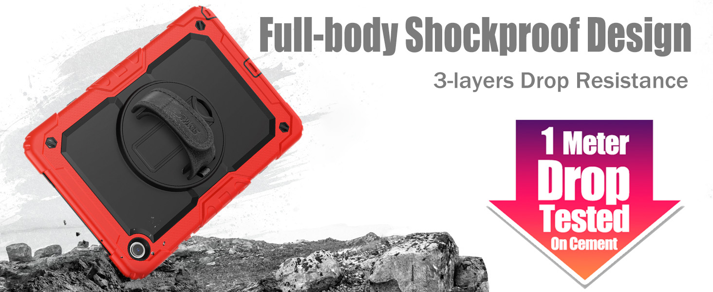 Shockproof case for Samsung Galaxy Tab A9 Plus red