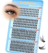 Natural Lash Clusters Wispy Eyelash Clusters 10-16mm Customizable Lashes Clusters 256pcs C-Curve ...