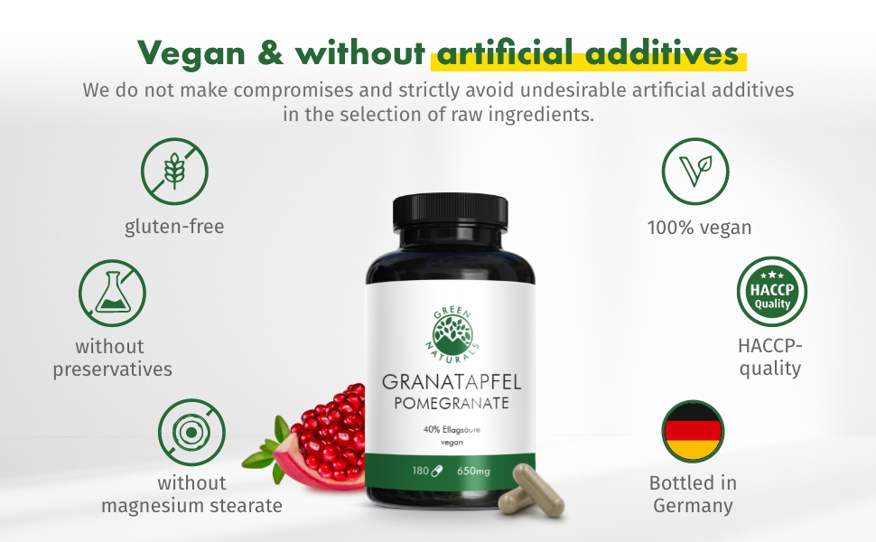 Granatapfel Pomegranate green naturals