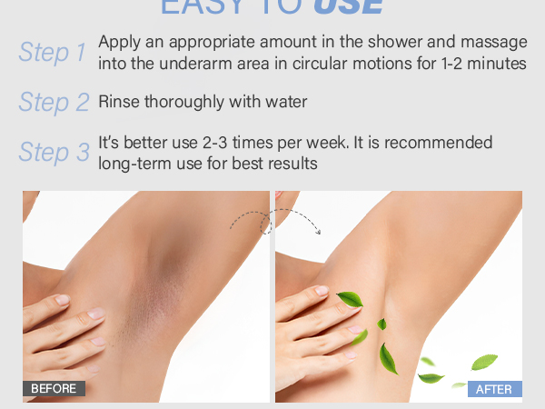 underarm detox scrub leaves armpits smelling fresh