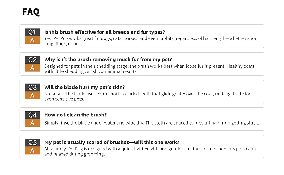 PetPog Blue & Yellow Deshedding Brush – Everyday Comfort Grooming Tool for Dogs, Cats & Horses – Gentle on Skin, Removes Loose Fur, Ergonomic & Easy Clean, For Long and Short Hair 26 aplus content image