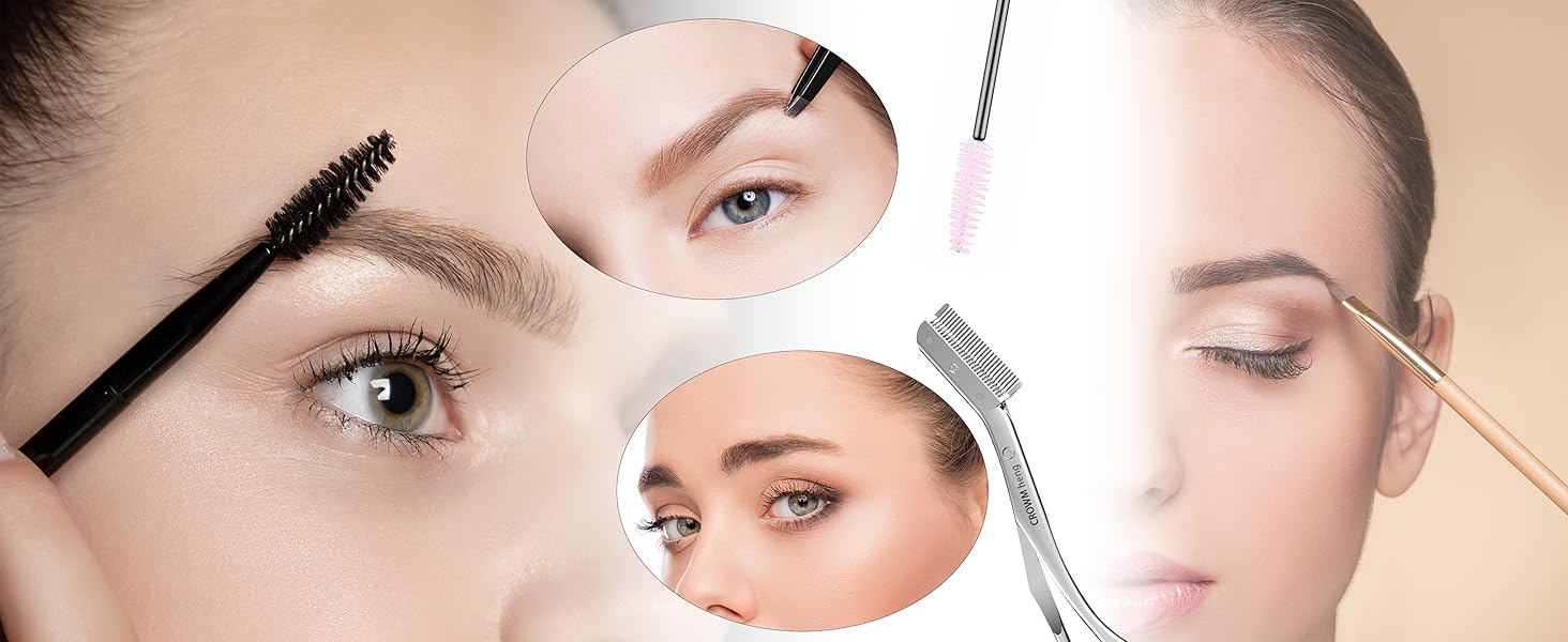 Eyebrow trimmer with comb