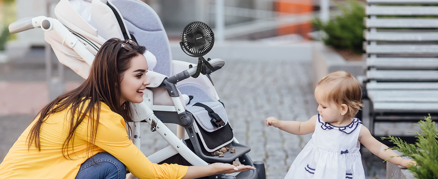 battery operated stroller fan