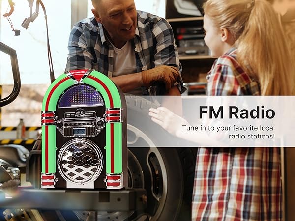 FM Radio built into Victor Broadway, listen to your favorite radio stations, news, sports, talkshows