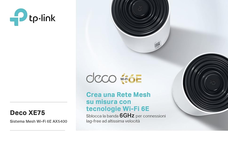 TP-Link Deco XE75 (3 szt.) – System Mesh Wi-Fi 6E AXE5400