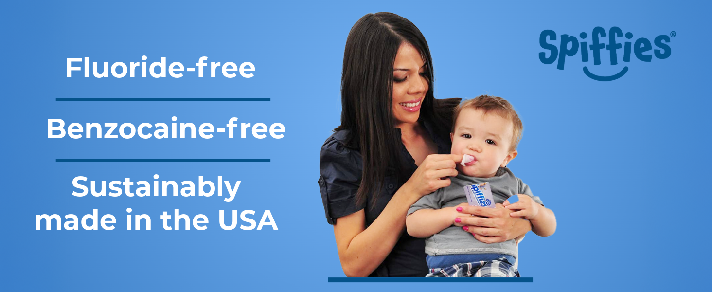 Teething wipes for babies with safe xylitol formula