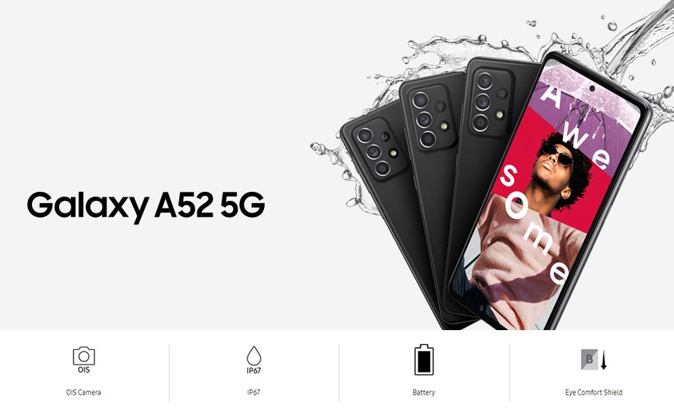 Samsung Galaxy A52 128GB Aura Black : Amazon.ca: Electronics