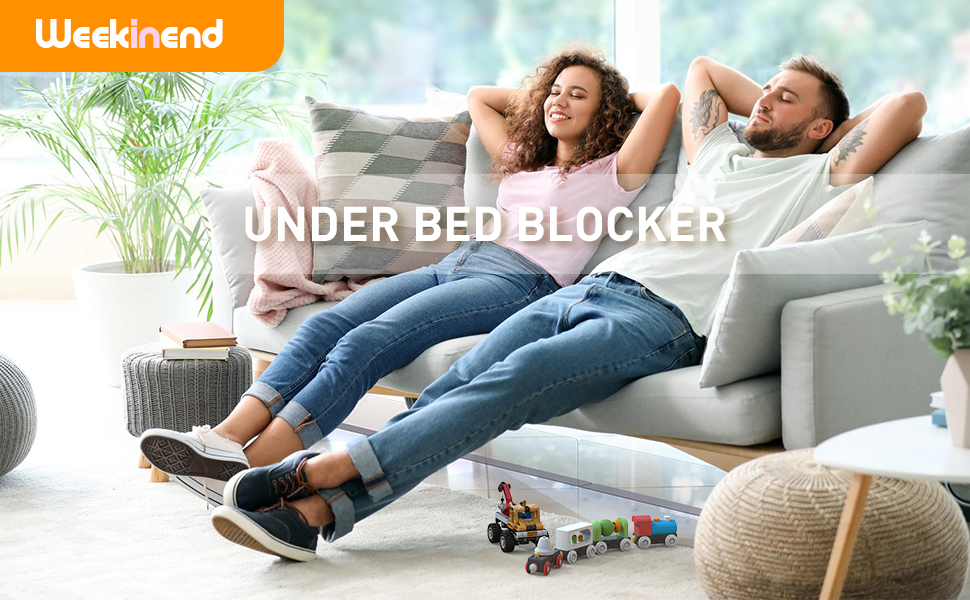 Weekinend Under Couch Blocker,Under Bed Blocker for Pets,Adjustable