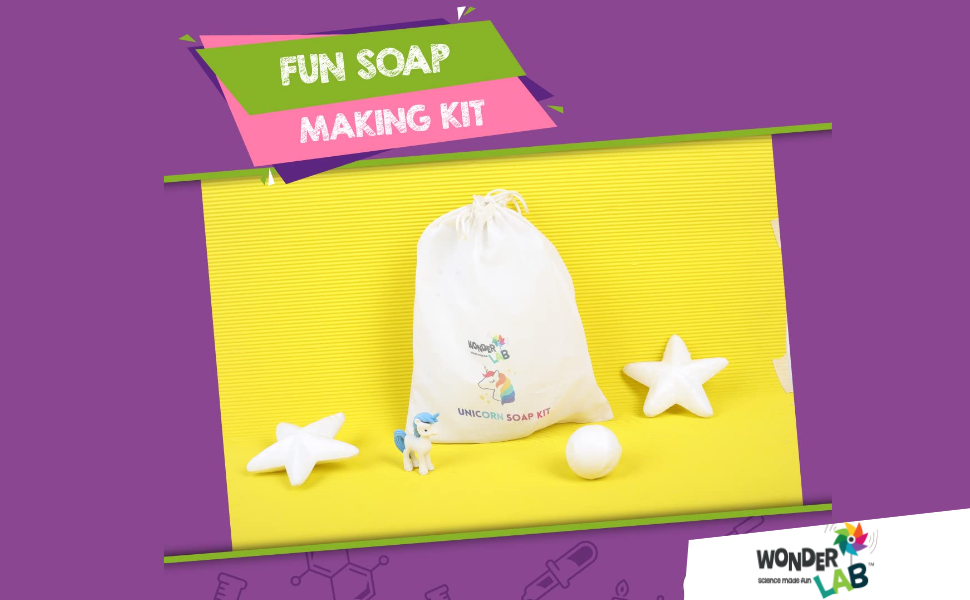 Buy WonderLab Unicorn Soap Making Kit Lab, DIY Science Experiment Kit ( 5 Years & Above) Craft