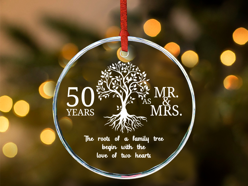 50th Wedding Anniversary Ornament 50th Anniversary Wedding