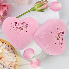 Rose Heart-Shaped Bath Bomb