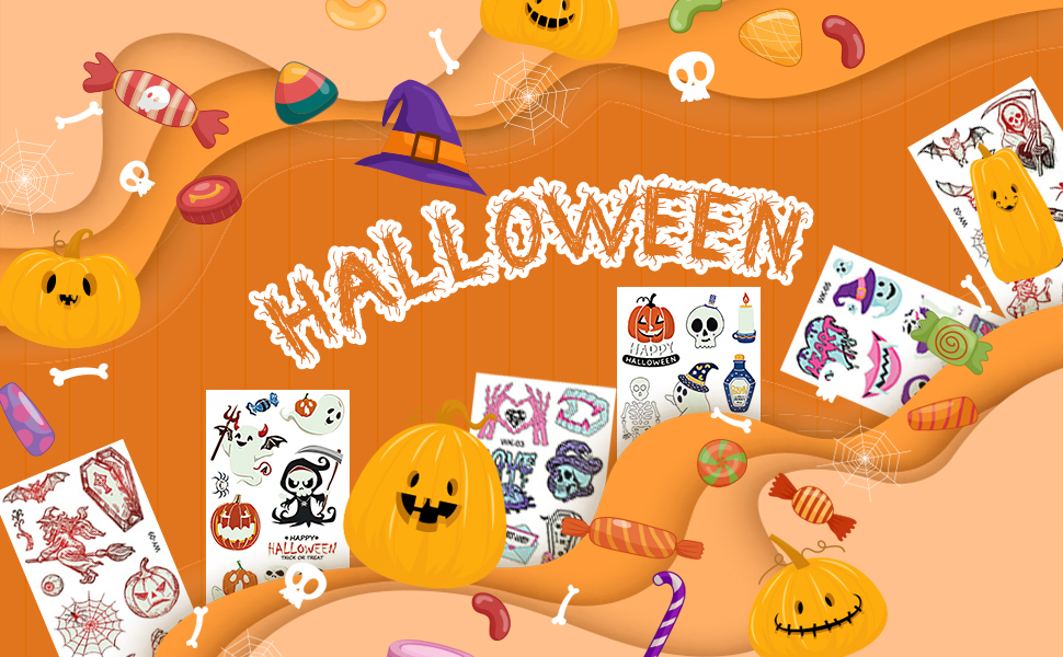 Halloween Tattoos Halloween Temporary Tattoos for Kid