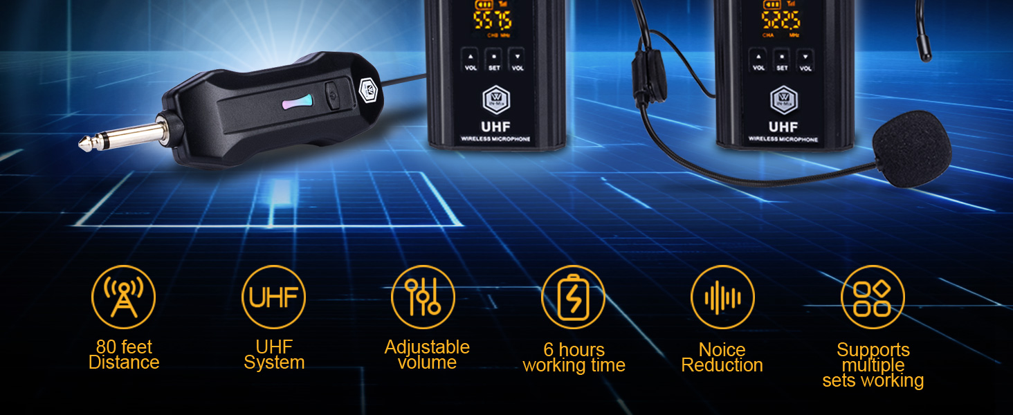 wireless microphone headset for singing