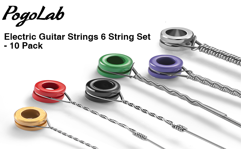 POGOLAB Guitar Strings Phosphor Bronze Electric Guitar Strings Thin