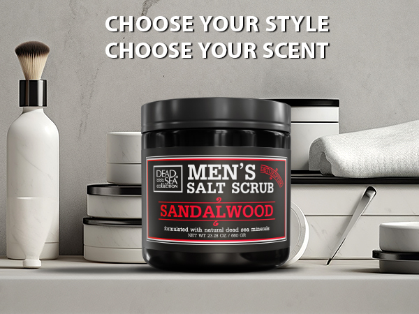 Dead Sea Collection Men's Sandalwood Body Scrub
