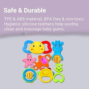 High-quality baby toys,Baby-safe rattles and teethers , Colorful baby rattles sensory toysSPN-REESC