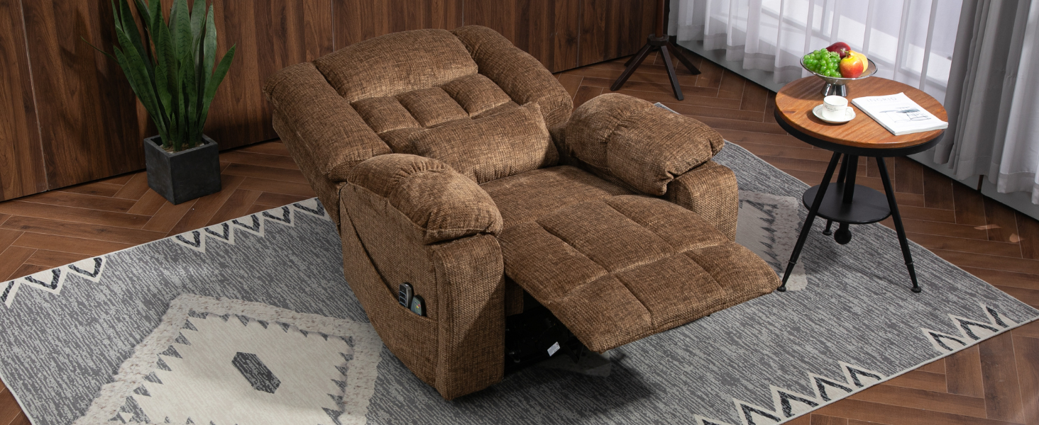 Power lift chair with heat and massage