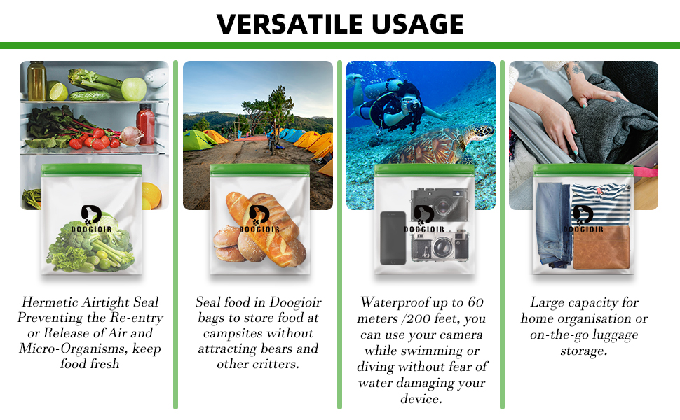 Odor Proof Storage Bags 9x10 Inch Double Seal Odor Barrier Storage Bags for