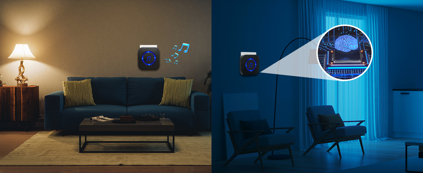 SanJie Wireless Door Chime,Door Chimes When Door Opens,Door Sensor