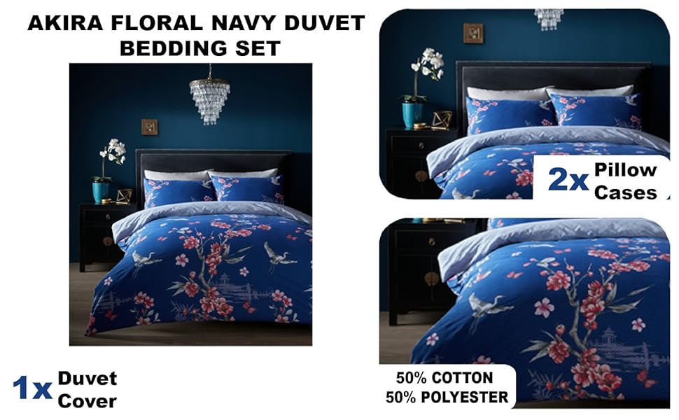 lions-navy-blue-floral-bedding-set-reversible-duvet-cover-with