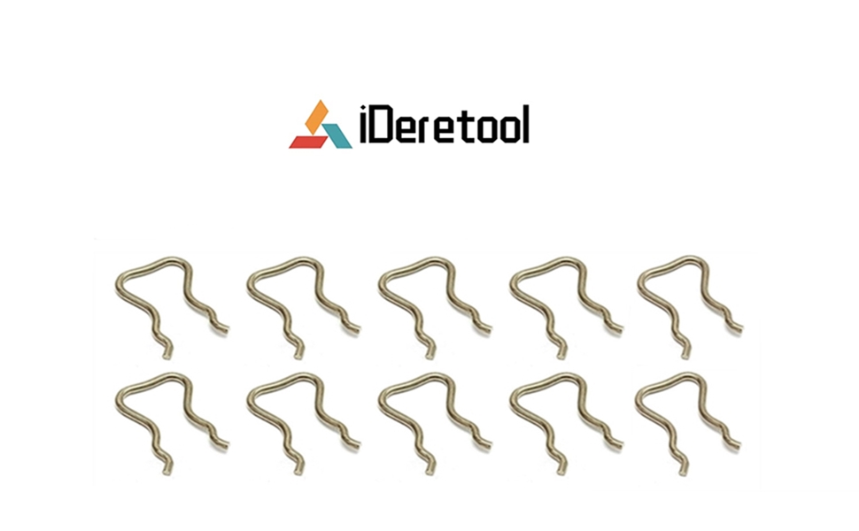 iDeretool 10PCS Diesel Fuel Return Line Injector Clips Compatible for Chevrolet GMC