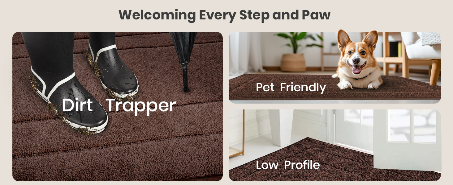 Dirt Trapper Doormats Pet Friendly Low Profile