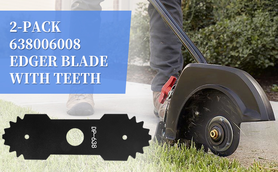 Bularie 9 inch 638006008 Lawn Mower Edger Blade with Teeth