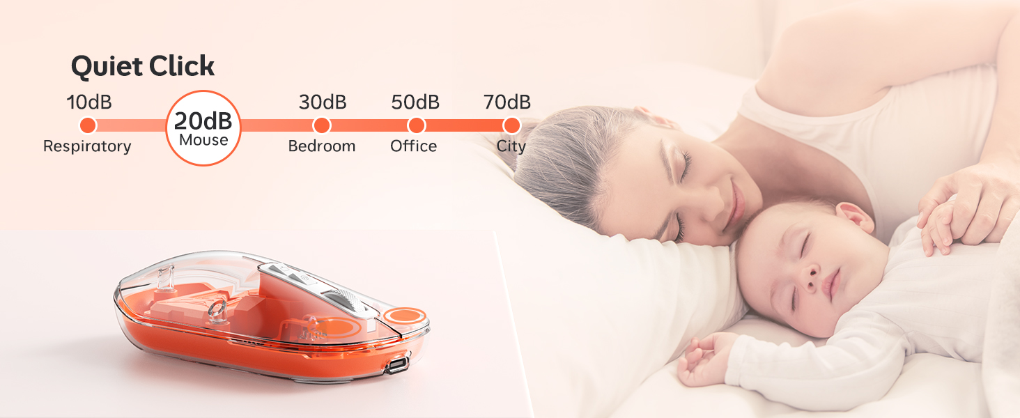 Wireless Bluetooth5.1&amp;2.4G Mini Lightweight Mouse,Transparent Clear