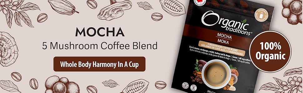 organic traditions mocha mushroom coffee