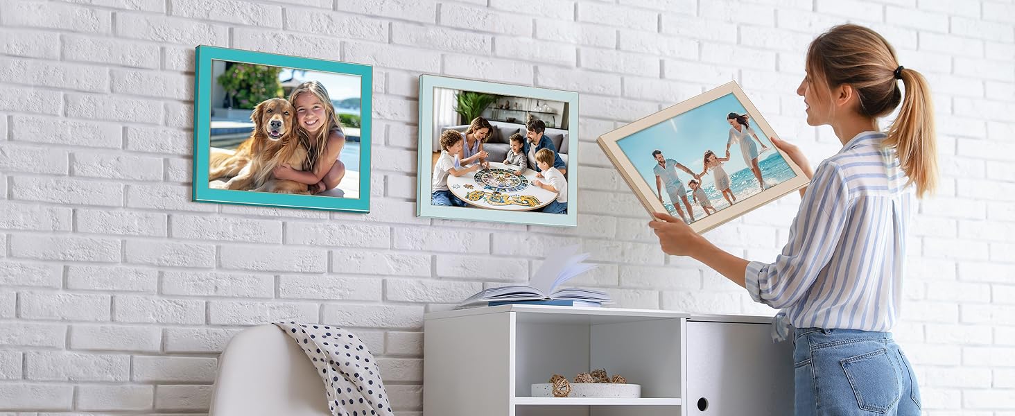 blue picture frame