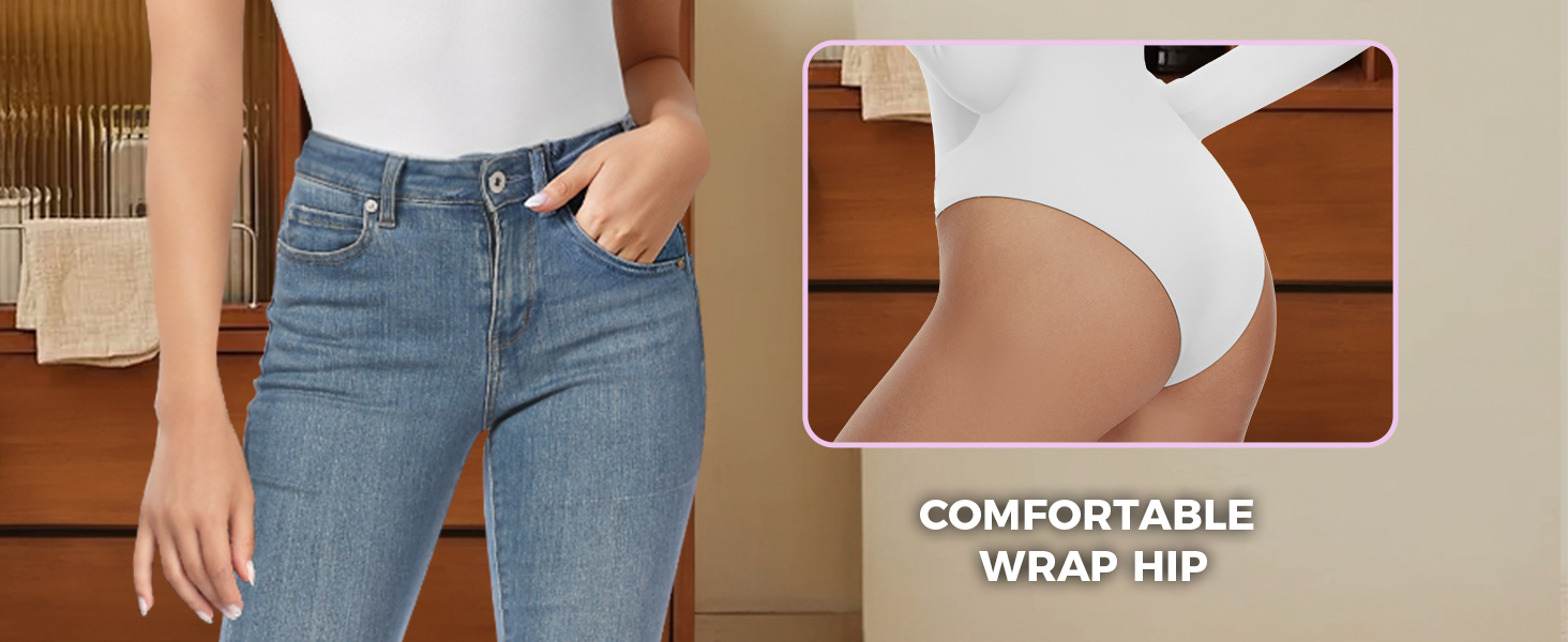 bodysuits women crew round neck short sleeve thong shapewear tummy control compression snatched