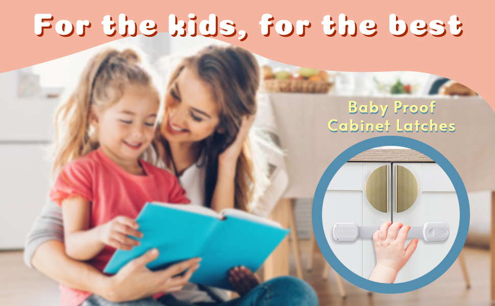 Jiasifu Child Safety Cupboard Locks,6 Pack Adjustable Baby Cupboard