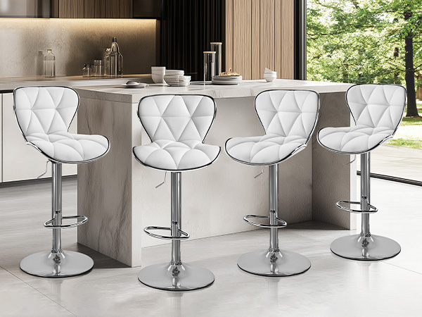 Amazon.com: Yaheetech Bar Stools Set of 4, Island Chairs