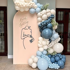 gender reveal balloon garland