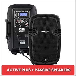 Pyle Powered Active PA System Loudspeaker