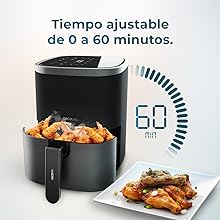 Friteuse diététique / 4 litres / 9 menus / 1400 W de puissance