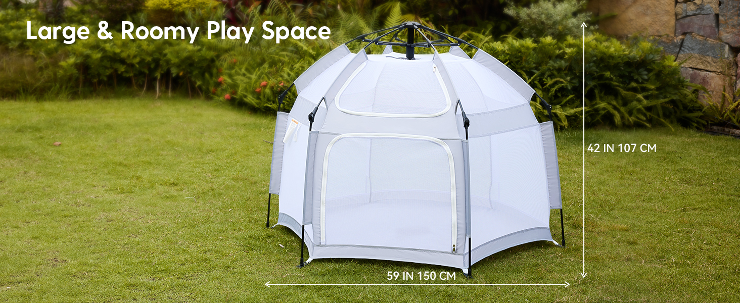 Pack and Go! Lightweight & Portable outdoor playpen for baby pop up playpen
