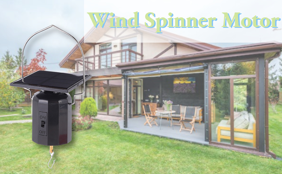 Wind Spinner Motor, Rotating Solar Powered Wind Spinners