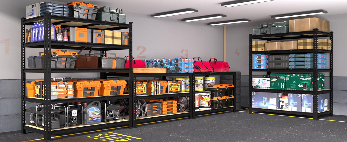 120 metal shelving garage