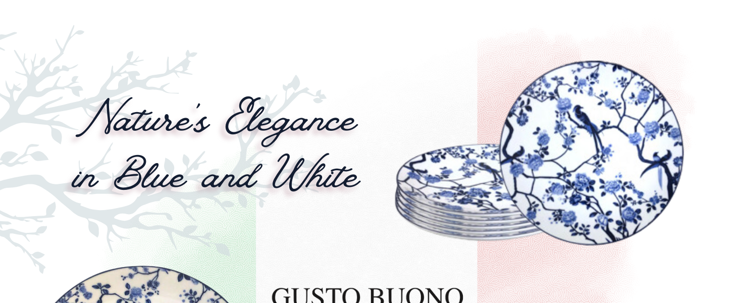 Gusto Buono Dream Porcelain 12Piece Dinnerware Set 4