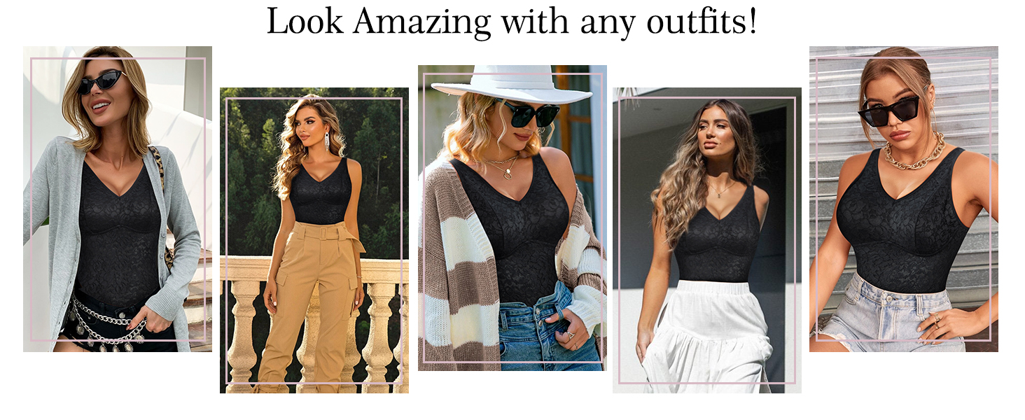 shapewear tank with built in bra
