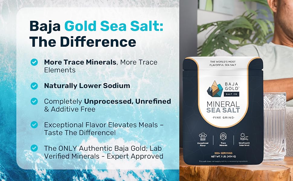 baja gold mineral sea salt baha gold sea salt baha gold salt unrefined pure crystals organic