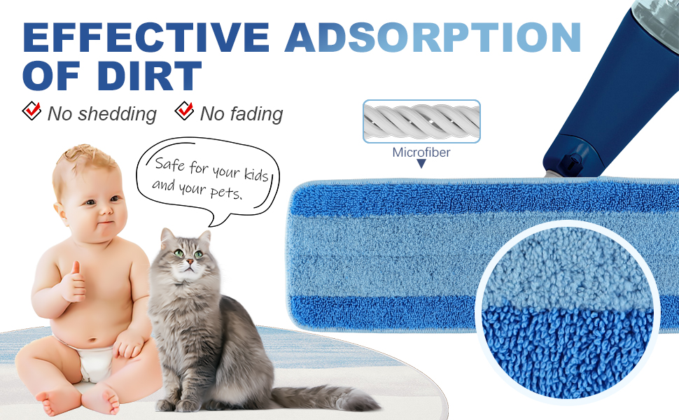 Mop Pads for Bona 6 Pack Microfiber Cleaning Pad for Bona