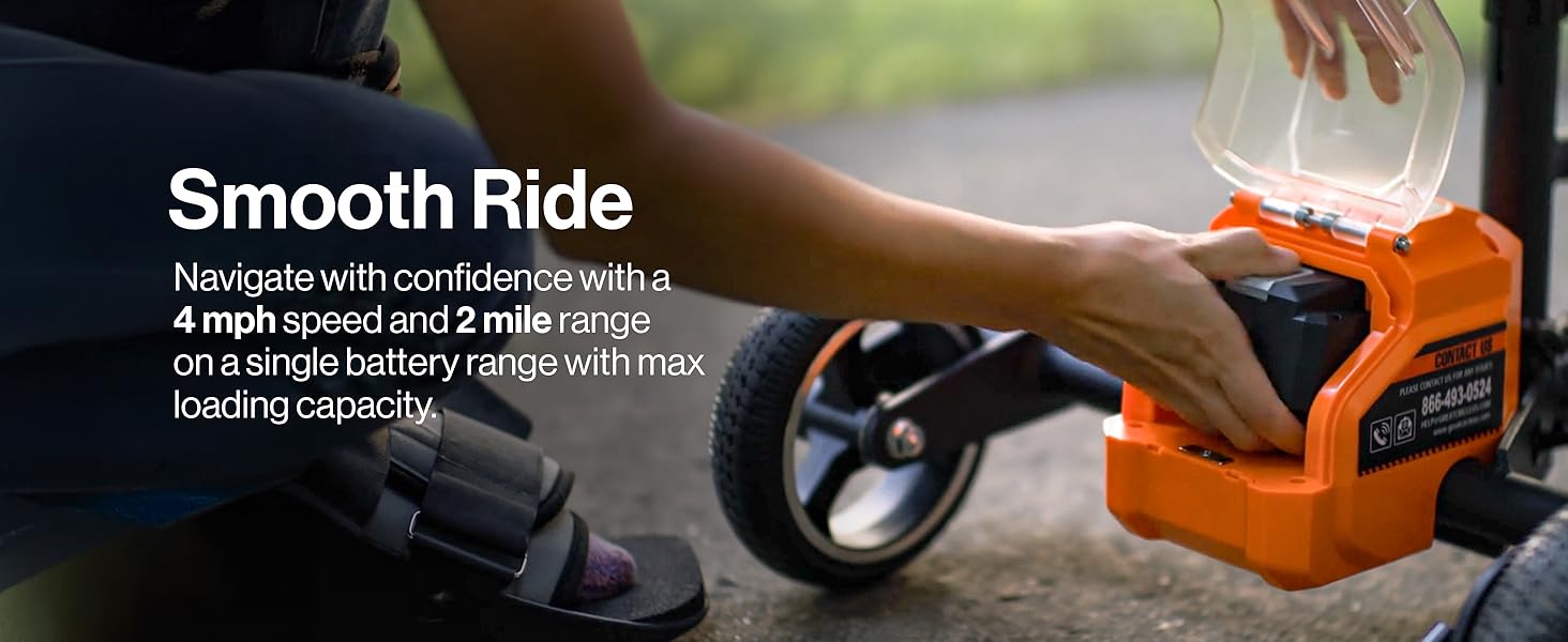 SH-US GUT184 Passport Mobility Scooter with single battery 