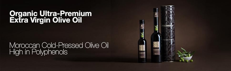 Organic Cold-Pressed Extra Virgin Olive Oil with High Polyphenol