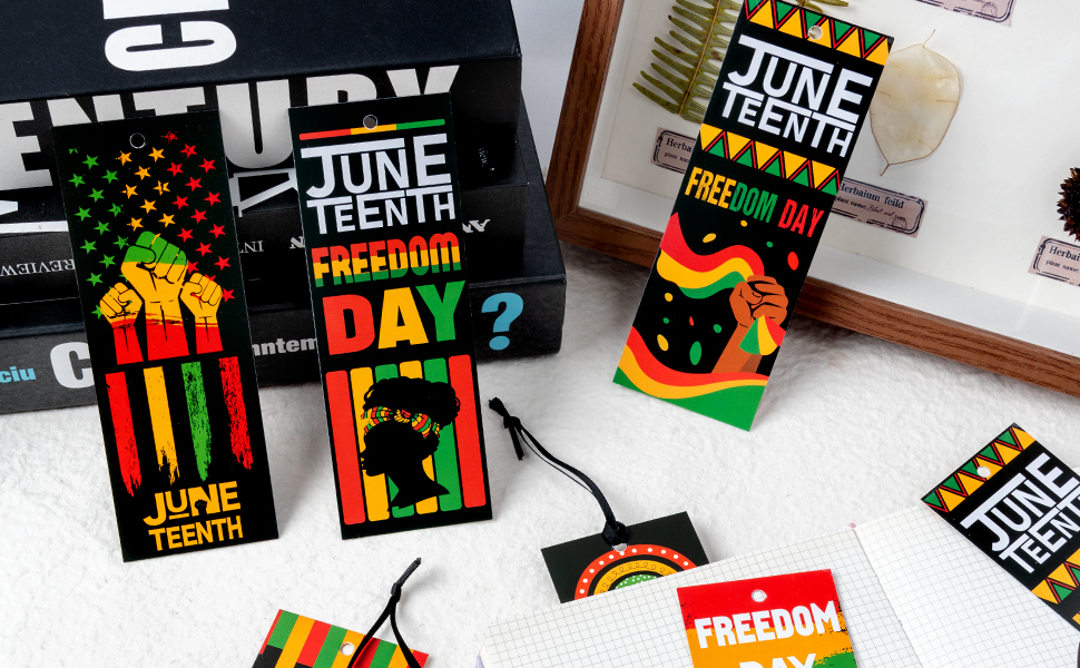 Amazon.com: Haooryx Juneteenth Bookmarks - 120Pcs 1865